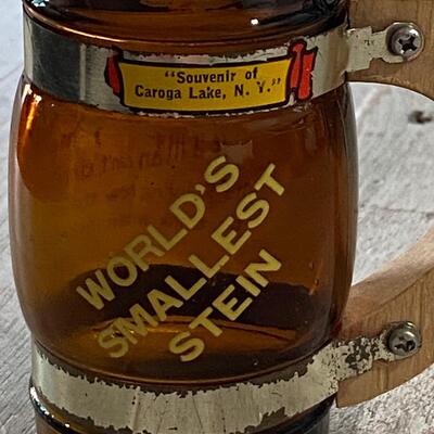 World's Smallest Stein Vacation Travel Souvenir Mug Miniature Caroga Lake New York
