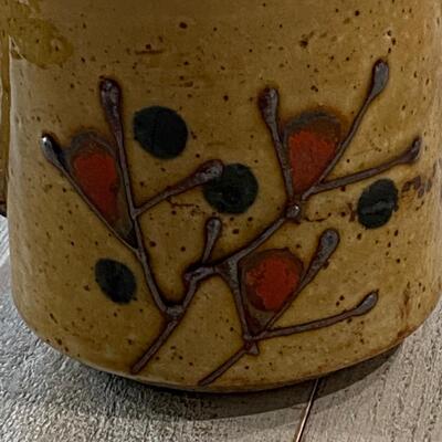 Vintage Mid Century Abstract Pottery Coffee Cup Mug