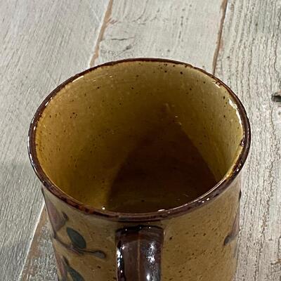 Vintage Mid Century Abstract Pottery Coffee Cup Mug