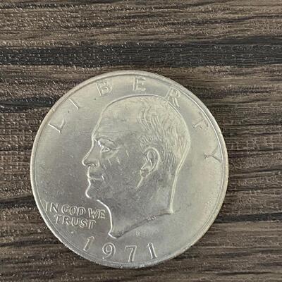 1971 1972 1978 Eisenhower One Dollar Coin Liberty Eagle United States Currency $1