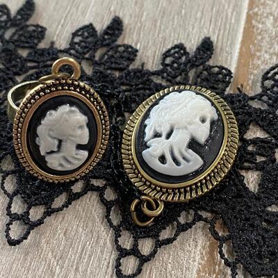 Black Lace Gothic Novelty Costume Choker Bracelet Ring