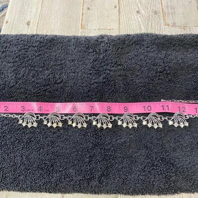 Vintage Silver Tone Rhinestone Choker Style Adjustable Necklace