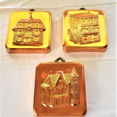 Lot #71  3 Copper Molds - Historic Homes