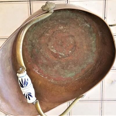 Lot #72  LARGE Copper Coal Scuttle