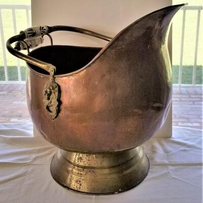 Lot #72  LARGE Copper Coal Scuttle