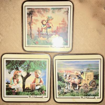 3 Hummel Coasters Vintage