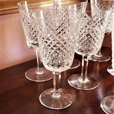 Lot #76   Set of 8 WATERFORD glasses in the "Alana" pattern