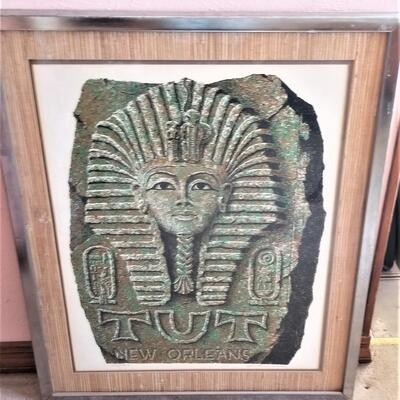 Lot #77  Framed King Tut Exhibit Poster - New Orleans - signed/numbered