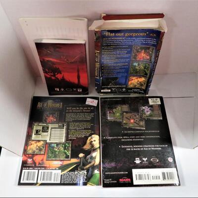 AGE of WONDERS II Vintage PC Game STRATEGY GUIDES, MANUAL LOT
