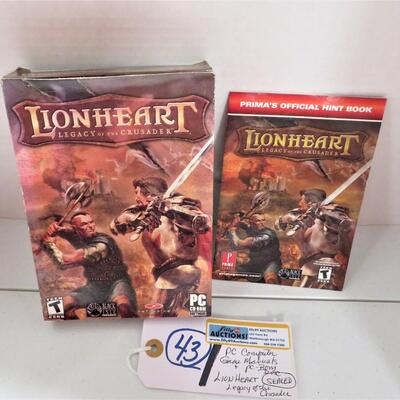 LIONHEART - SEALED * PC Video GAME w/ CD ROM DISK Legacy of the Crusader, Manual BOX