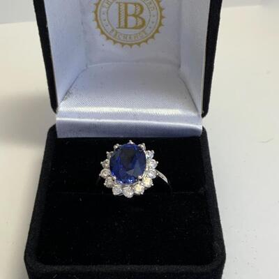 THE BRADFORD EXCHANGE Gorgeous blue ring