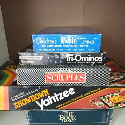 Game lot Yahtzee, the book game, scruples, plus