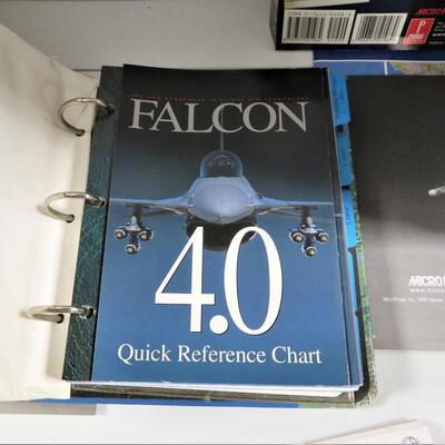 FALCON 4.0 MICROPROSE Video Game CD w/ First ED Special Edition Guide Binder, Strategy LOT