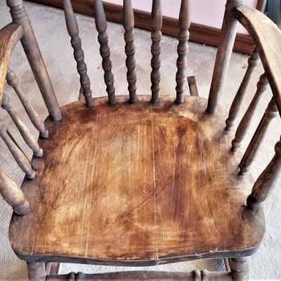 Lot #82  Antique Primitive Rocking Chair