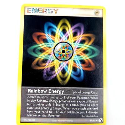 POKÃ‰MON - MULTI YRS - RAINBOW ENERGY & 2 HOLIGRAPHIC CARDS #52