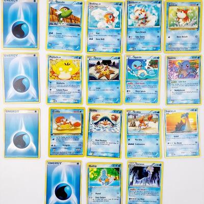 POKÃ‰MON - MULTI YRS - WATER POKÃ‰MON BUNDLE & 2 HOLIGRAPHIC CARDS  #54