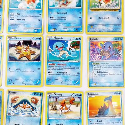 POKÃ‰MON - MULTI YRS - WATER POKÃ‰MON BUNDLE & 2 HOLIGRAPHIC CARDS  #54