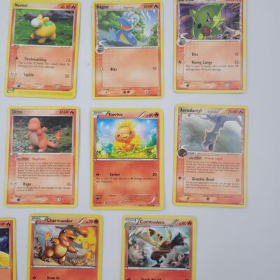 POKÃ‰MON - MULTI YRS - FIRE BUNDLE & 1 HOLIGRAPHIC CARD #62
