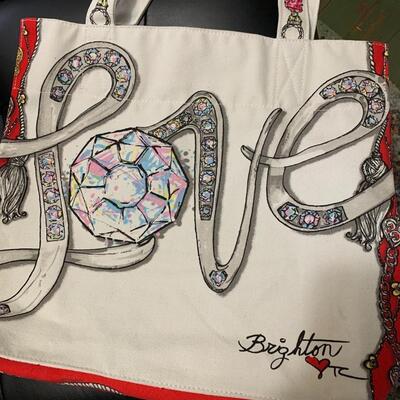 Brighton all that glitters large tote nice condition