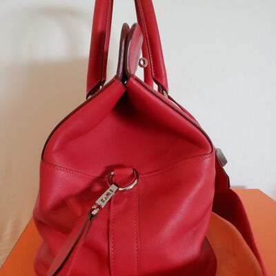 Hermes Toolbox 26 Geranium with Paladium Hardware