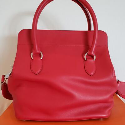 Hermes Toolbox 26 Geranium with Paladium Hardware