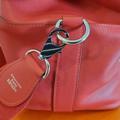 Hermes Toolbox 26 Geranium with Paladium Hardware