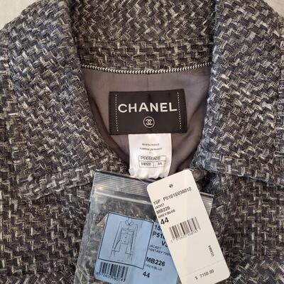 Chanel Gray Tweed Blazer New/Old stock with tags - never worn