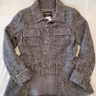 Chanel Gray Tweed Blazer New/Old stock with tags - never worn