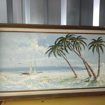 Ocean scene landscape painting by Baltar