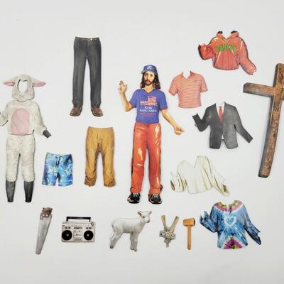 JESUS DRESSES UP MAGNET SET