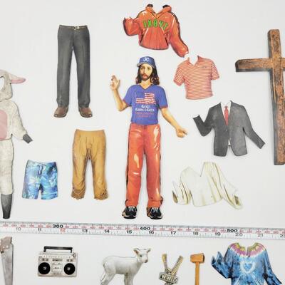 JESUS DRESSES UP MAGNET SET