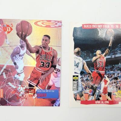 SCOTTIE PIPPIN BASKET BALL CARDS 5pc