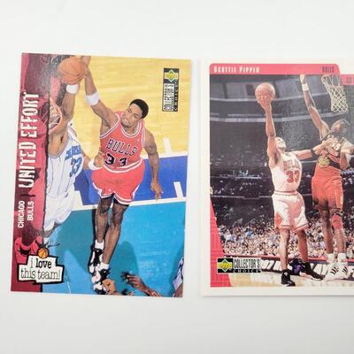 SCOTTIE PIPPIN BASKET BALL CARDS 5pc