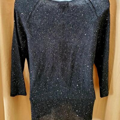 Giorgio Armani Mohair wool, mulberry silk and tiny sequin sparkle sweater
