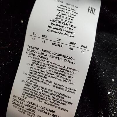 Giorgio Armani Mohair wool, mulberry silk and tiny sequin sparkle sweater