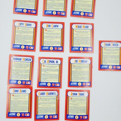 SCORE MVP 3D 1990 CARDS 13 pc