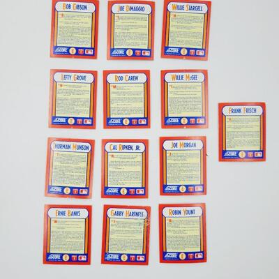 SCORE MVP 3D 1990 CARDS 13 pc