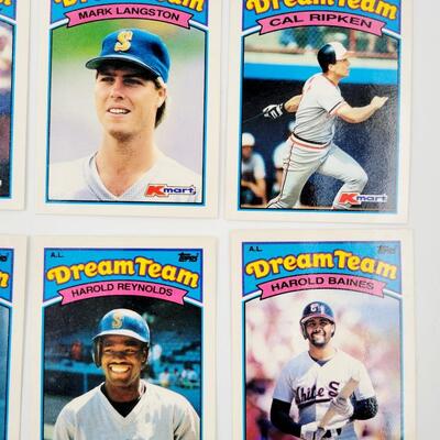 1989 KMART DREAM TEAM BASEBALL CARDS 8pc