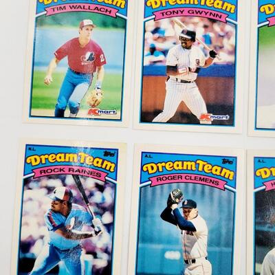 1989 KMART DREAM TEAM BASEBALL CARDS 8pc