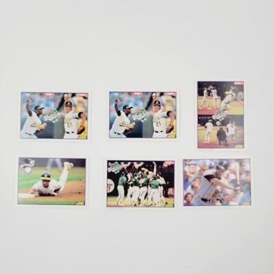 SCORE 1989 WORLD SERIES BASEBALL CARDS 6pc