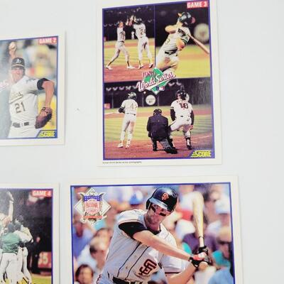 SCORE 1989 WORLD SERIES BASEBALL CARDS 6pc