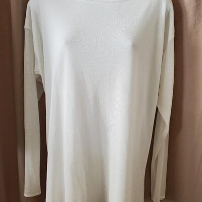 Giorgio Armani Ecru tunic sweater top
