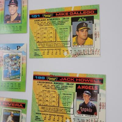 TOPPS STADIUM CLUB BASEBALL CARDS 9PC