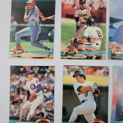 TOPPS STADIUM CLUB BASEBALL CARDS 9PC