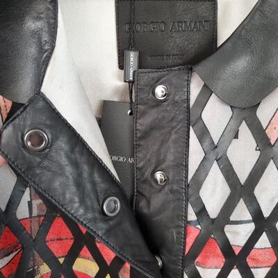Giorgio Armani 2018 spring runway Lamb Leather Jacket - new with tags, never worn
