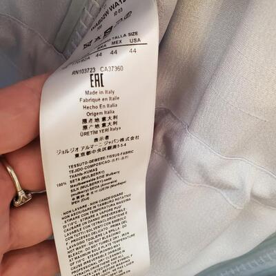 Giorgio Armani light blue 100% silk coat.