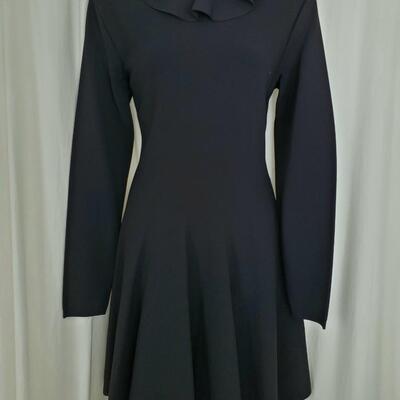 Valentino black woven swing dress, size XL. New with tags - never worn.