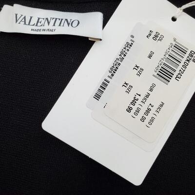 Valentino black woven swing dress, size XL. New with tags - never worn.