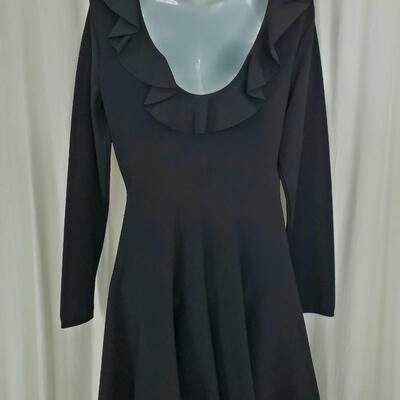 Valentino black woven swing dress, size XL. New with tags - never worn.