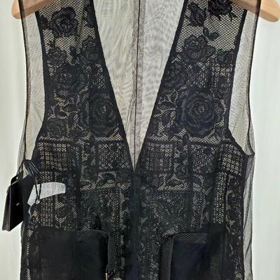 Dolce & Gabbana black lace vest. New with tags, never worn